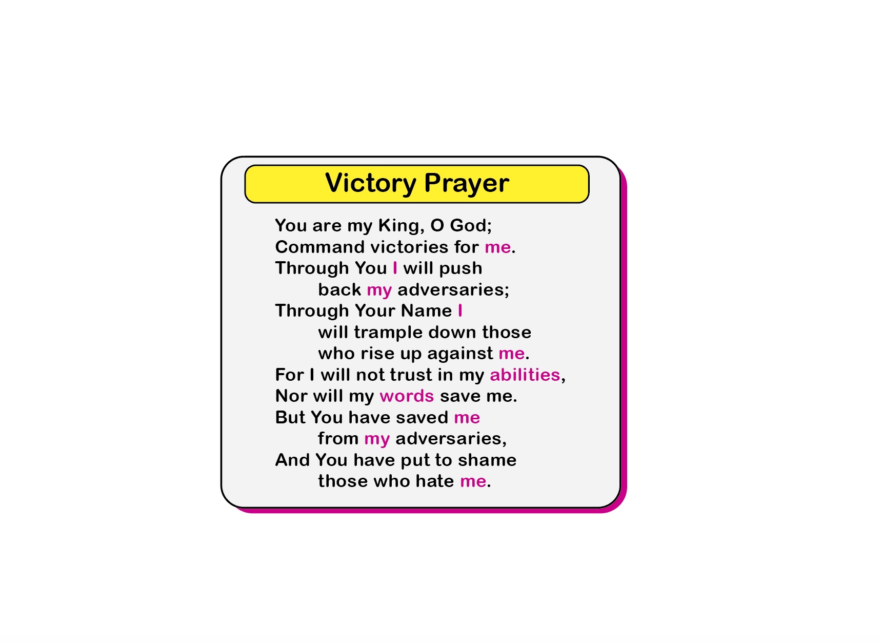 Victory Prayer